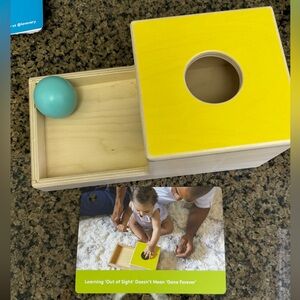 Lovevery Ball Drop Box, from months 7-8 Inspector Play Kit